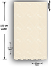 ufasma Diafano 'Karpathos' Plekto me Gometriko/Floral Motibo (u150cm) se 2 Apoxroseis